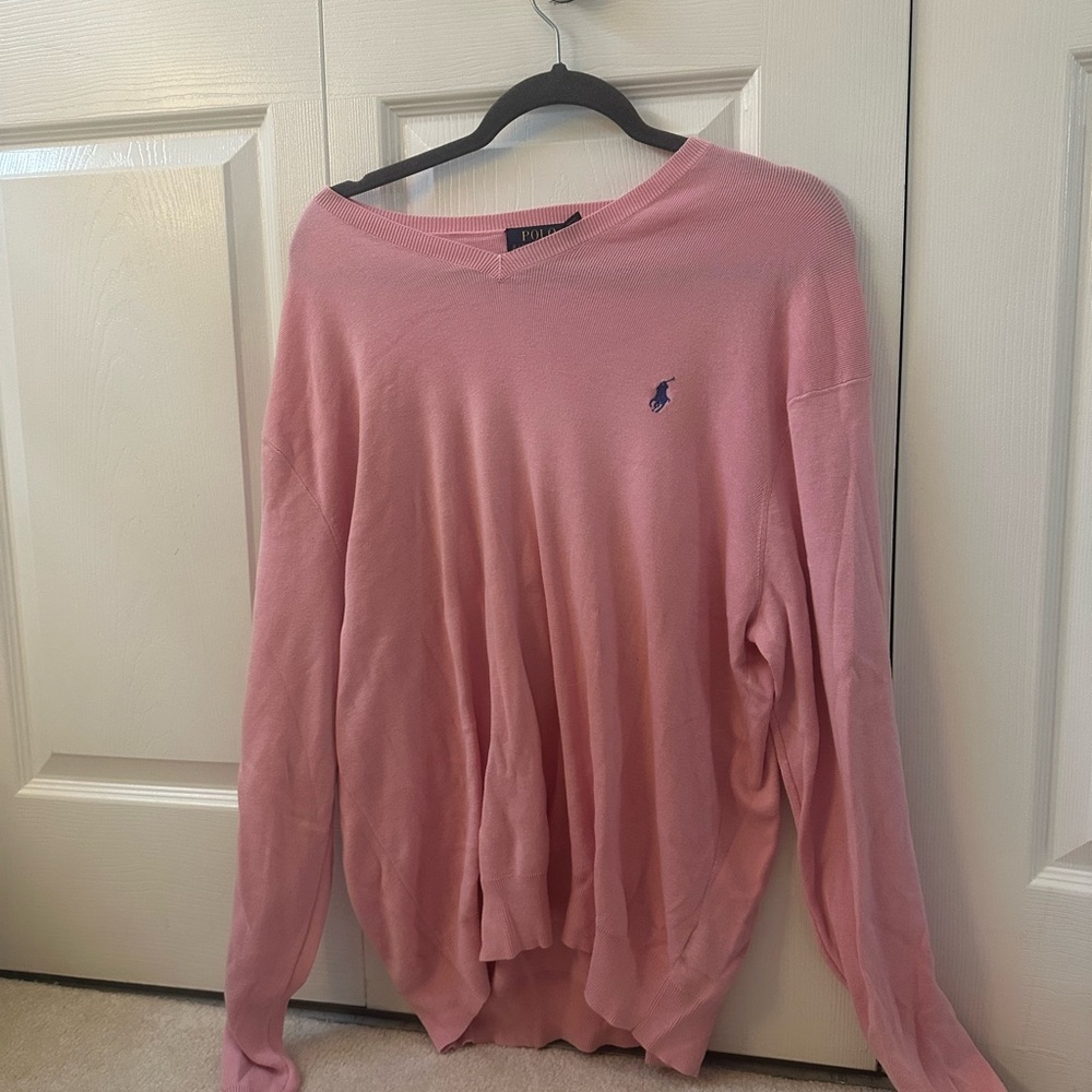 pink ralph lauren sweater